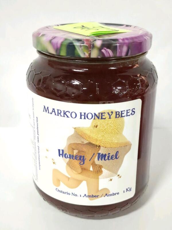 [DRAW Ticket #2] 1 KG Jar of Premium Ontario Amber Honey from Marko Honey Bees + 1 Ticket to Our Draw!
