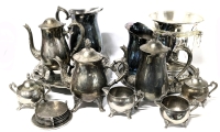 SILVER PLATE + Silver Tone Specials: Coffee Pots, Pitchers, Trays, Sugar Dishes, Creamers, Coasters & 9.15" Tall Ice Bucket for Wine Bottles