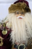 Stellar Large Saint Nicholas / Santa Claus Decor Figure in Faux Fur-Trimmed Velvet Robe | 24" / 2ft Tall! - 2