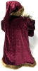 Stellar Large Saint Nicholas / Santa Claus Decor Figure in Faux Fur-Trimmed Velvet Robe | 24" / 2ft Tall! - 4