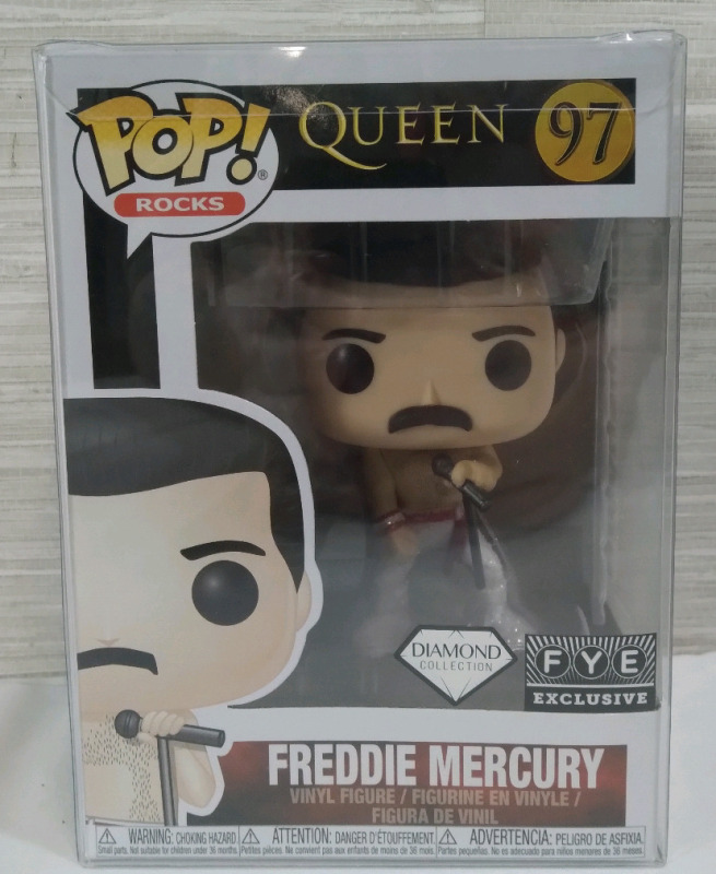 New Funko Pop! Vinyl Figure FYE Exclusive Diamond Collection 97 Queen Freedie Mercury