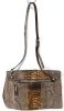 Vintage SILVANO BIAGINI Italy Real Python Skin Purse w Removable Strap | 11.5" x 7.75", Strap 32" - 3