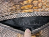 Vintage SILVANO BIAGINI Italy Real Python Skin Purse w Removable Strap | 11.5" x 7.75", Strap 32" - 4