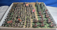 40+ Flats | Appears To Be British Lead Military Infantry Troops| Some W/ Flags Labled As Rote Haussers Fuut Guards & Many More! | Tallest Troop Measures ( 2" Tall )