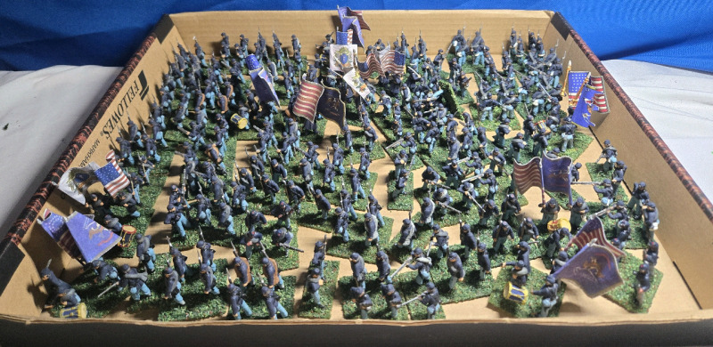 50 + Flats | Appears To Be Plastic American Infantry Units ( Some Holding Flags ) | Tallest Troop Measures ( 1.5" Tall)