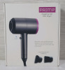 New - Primp Negative ION Hair Dryer w/Concentrator Nozzles .l| Retails for $50 - 2