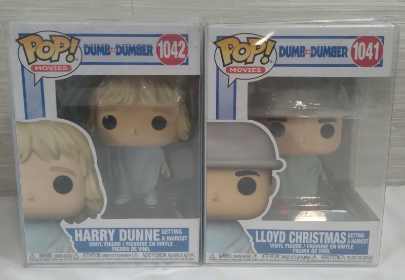 2 New Funko Pop! Dumb and Dumber 1041,1042 Harry Dunne, Lloyd Christmas Vinyl Figures