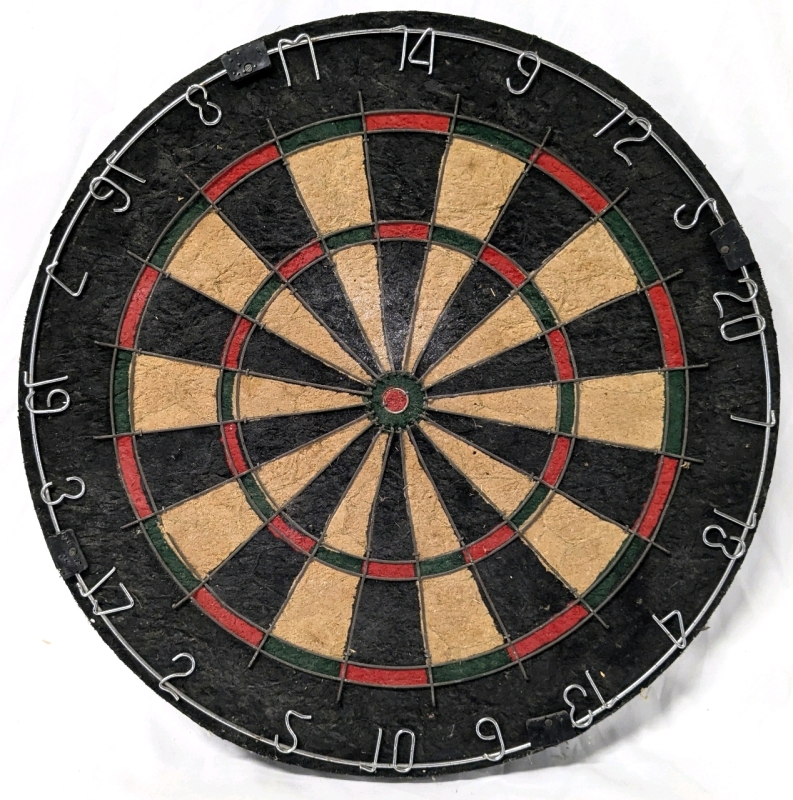 Thick & Very Heavy Cork Dartboard | 18" Diameter x 1.5" Thick