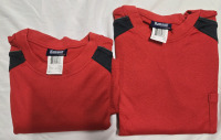 2 New | Co-Op Hammil Mens Size: XL Red Hi-Vis T-Shirts