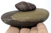 2 Shiva Lingam Stones : Palm-Sizes Egg & Mini Striped Version | 1.4" - 3.4" Long, 178.5g Total Weight - 5