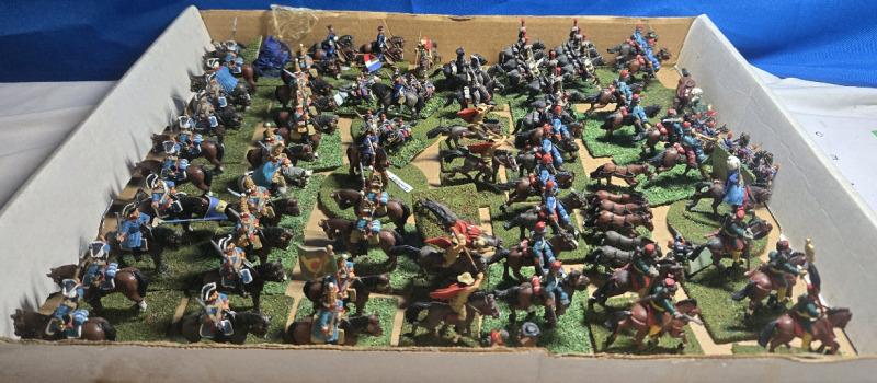 45+ Flats | Appears To Be Lead Horsemen Labled As Chasseln D'Afaguc, Henckell V Trocken, Petersburgski Horse Grenasiers, & More! | Tallest Troop Measures ( 2⅛" Tall )