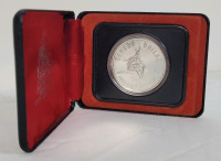 1975 (1875-) Canadian Silver Calgary One Dollar Coin in Case