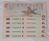 Five (5) 1986 Canadian Bank of Canada Two Dollar Bank Notes . No Bends of Folds , Excellent Condition and Appears Uncirculated - 3