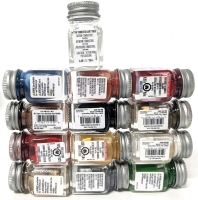 12 TESTORS Enamel Paints (I'm: Metallics, GL, Flat, Primary Colours + Thinner | 7.4ml* Each