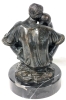 Stunning Signed Timothy Schmaltz Cast Bronze Statue "A Quiet Moment” on Marble Base | 9.75" Tall - 4