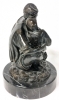 Stunning Signed Timothy Schmaltz Cast Bronze Statue "A Quiet Moment” on Marble Base | 9.75" Tall - 6