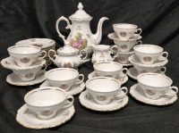 Winterling Western Germany Tea Set for 12 - Victorian Couple Pattern