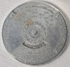 Vintage 1907 - 1927 Payne's Pharaoh Cigars Advertising Mechanical Calculator Calendar Medallion Coin . Measures 1.5" diameter - 2