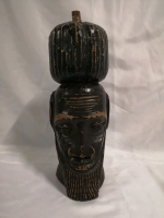 Wooden Carved Sculpture - Signed