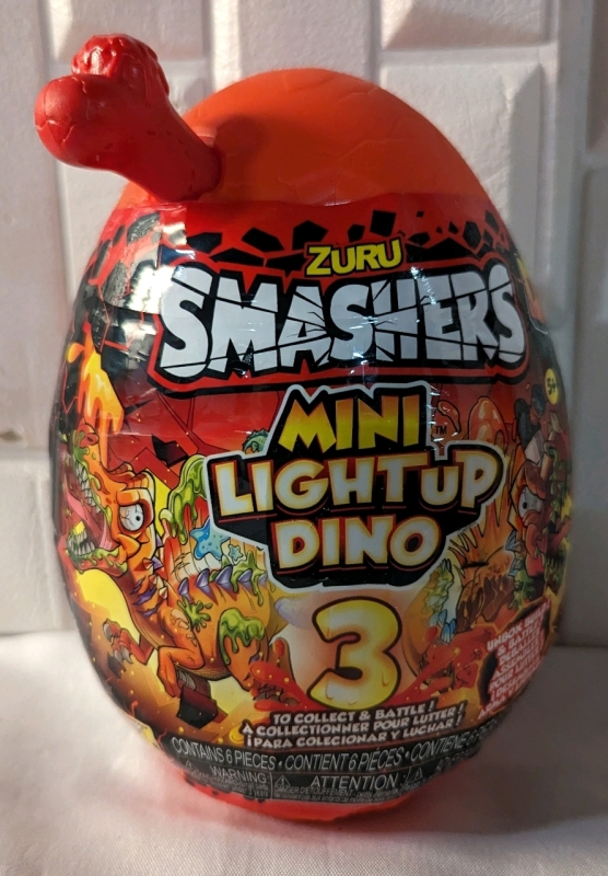 New Zuri Smashers Mini Lightup Dino. Series 4