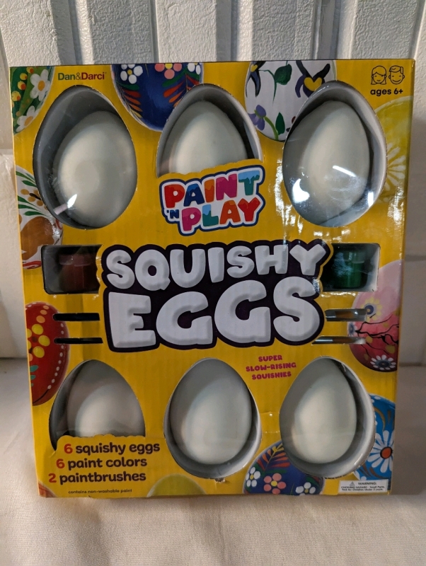 New Dan & Darci Paint n' Play Squishy Eggs.