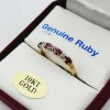 10KT Yellow and White Gold Natural Ruby (0.40ct) and Diamond (0.03ct) Ring, Size 6, W/A $1100.00. Ruby is the birthstone for July. - 4