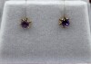 14KT Yellow Gold Natural Amethyst (0.24ct) Earrings, W/A $590.00. - 3