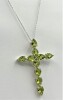 Sterling Silver Natural Peridot (11ct) Cross Pendant With Sterling Silver Chain, W/A$825.00. Peridot is the birthstone for August. - 2