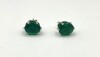 Sterling Silver Natural Green Onyx (3.5ct) Earrings, Retail $350.00. - 4