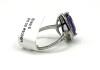 Sterling Silver Natural Amethyst (4ct) and CZ (0.35ct) Ring, Size 6, W/A $500.00. Amethyst is the birthstone for February. - 2