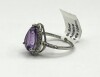 Sterling Silver Natural Amethyst (4ct) and CZ (0.35ct) Ring, Size 6, W/A $500.00. Amethyst is the birthstone for February. - 3