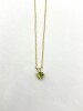 14KT Yellow Gold Natural Peridot (0.53ct) Pendant With Gold Plated Sterling Silver Chain, W/A $415.00. Peridot is the birthstone for August.