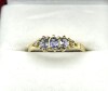 14KT Yellow Gold Natural Tanzanite (0.50ct) and Diamond (0.01ct) Ring, Size 8, W/A $1475.00. Tanzanite is the birthstone for December. - 4