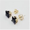 14KT Yellow Gold Natural Iolite (1ct) Earrings, W/A $720.00. - 3