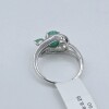 Sterling Silver Natural Emerald (1.2ct) Ring, Size 6, W/A $460.00. Emerald is the birthstone for May. - 5