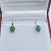 Sterling Silver Natural Emerald (2.15ct) Earrings, W/A $555.00. Emerald is the birthstone for May.