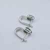 Sterling Silver Natural Emerald (2.15ct) Earrings, W/A $555.00. Emerald is the birthstone for May. - 4