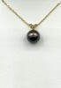 10KT Yellow Gold South Sea Pearl 8.2mm and Natural Diamond (0.01ct) Pendant With Gold Plated Sterling Silver Chain, W/A $790.00. - 3