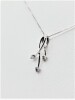 10KT White Gold Diamond (0.03ct) Pendant With Sterling Silver Chain, W/A $1000.00. - 3