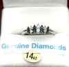 14KT White Gold Diamond (0.25ct) Ring, Size 6.5, W/A $3745.00. Diamond is the birthstone for April. - 2