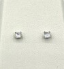 10KT White Gold Natural Moonstone (0.22ct) Earrings, W/A $425.00. - 2