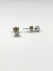 10KT White Gold Natural Moonstone (0.22ct) Earrings, W/A $425.00. - 4