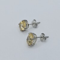 Sterling Silver Natural Citrine Quartz (2ct) Earrings, W/A $510.00. Citrine is the birthstone for November.