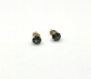 10KT Yellow Gold Natural Mystic Topaz (1ct) Earrings, W/A $500.00.