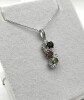 Sterling Silver Natural Tourmaline (1.7ct) and CZ (0.68ct) Pendant With Sterling Silver Chain, W/A $770.00. - 3