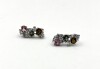 Sterling Silver Natural Tourmaline (1.7ct) and cz (0.68ct) Earrings, W/A $820.00. - 3