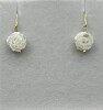 Sterling Silver White Shell Dangling Drop Earrings, Retail $250.00. - 2