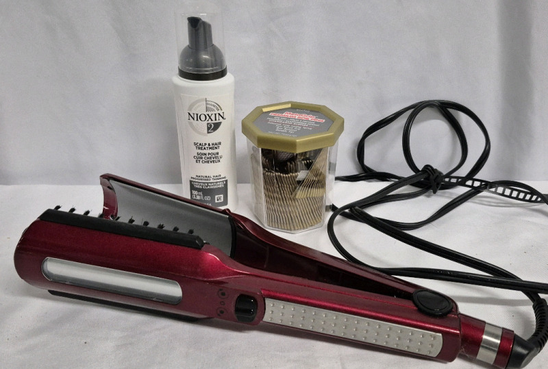 Hair Care Lot - Nioxin 2 Scalp & Hair Treatment, New Bob Pins +