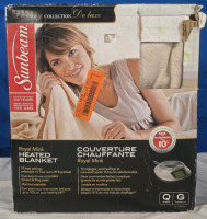 SunBeam Queen Size Royal Mink Heated Blanked with 10 Heat Settings