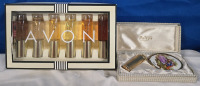 New Avon 6 Pcs Perfume Set 15ml Each & Patrys Decorative Lipstick Holder with Case 5&frac34;" Long